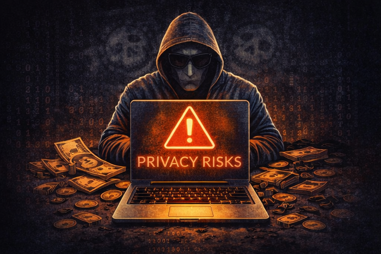 Privacy risks when browsing the dark web including tracking and data leaks